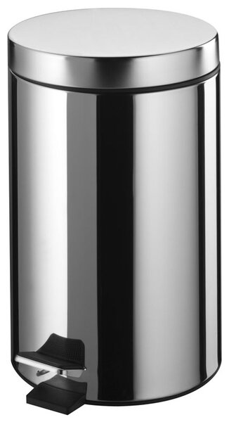 BISK Erga Niagara, szemetes 12l pedállal, króm, ERG-00430