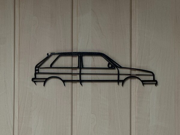 VW Golf 2 faldekoráció