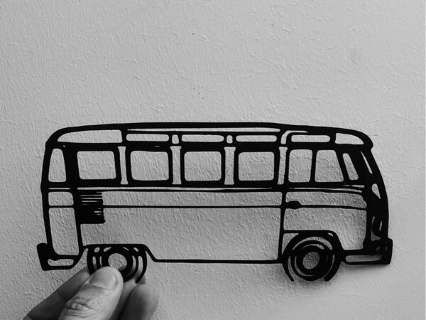 VW T1 faldekoráció
