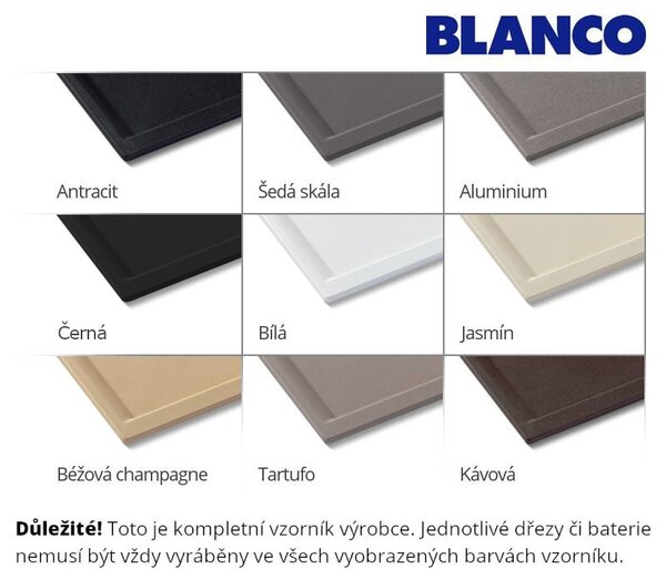 Blanco Zia XL 6 S Kompakt, szilgránit mosogató 780x500x190 mm, 1 kamrás, fehér, BLA-523277