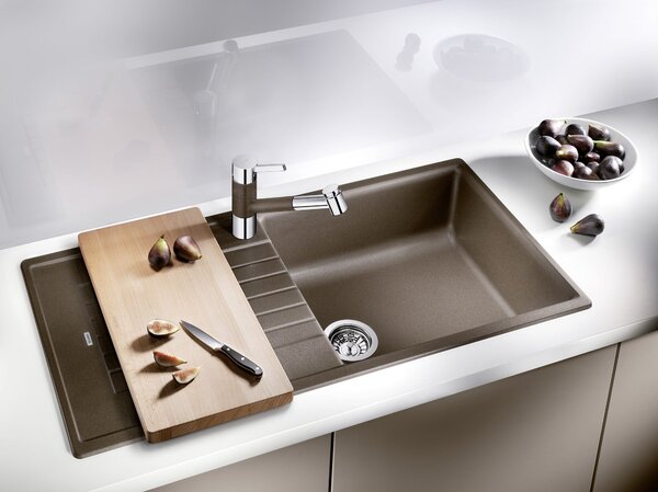 Blanco Zia XL 6 S, szilgránit mosogató 1000x500x190 mm, 1 kamrás, szürke vulkán, BLA-527400