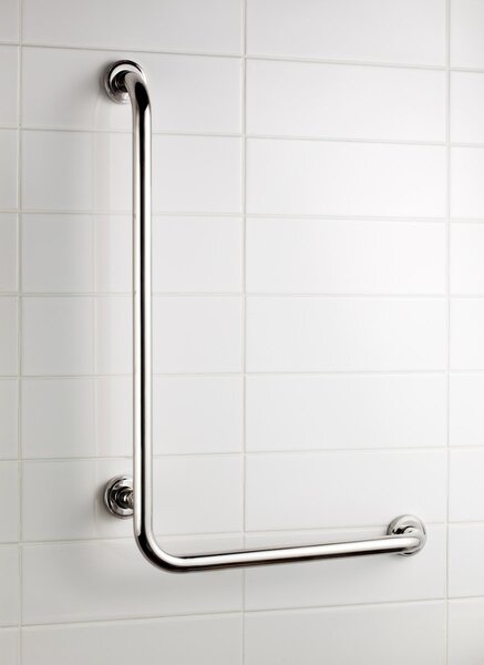 BISK Erga HANDICAP "PRO", L alakú fogantyú, 550x550 mm, 25mm, króm, ERG-04785