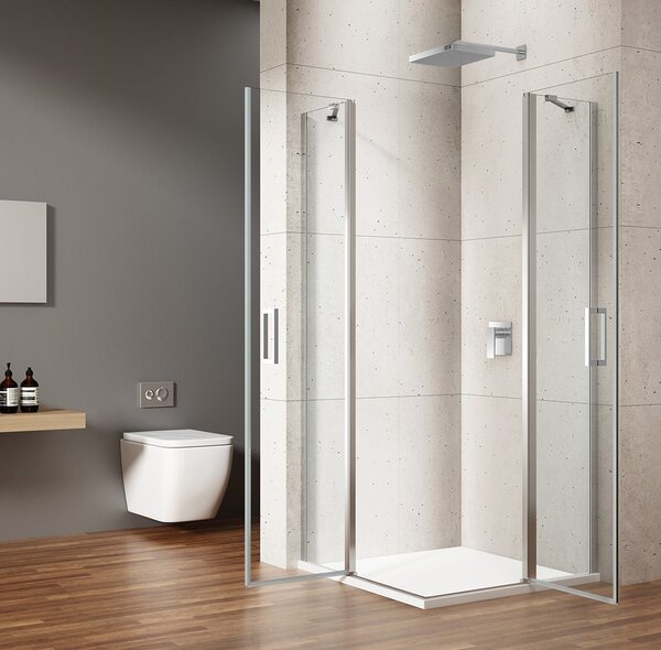 Gelco Gelco, LORO zuhanyajtó sarokbejárat 800 mm, átlátszó üveg, GN4880