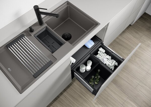 Blanco Adira 6 S, szilgránit mosogató 1000x500x200 mm, 1,5-kamrás, tartufo, BLA-527607