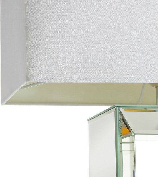 Searchlight Asztali lámpa Reflections 58 cm, Tiszta / átlátszó, Nappali / Étkező, Üveg, Modern