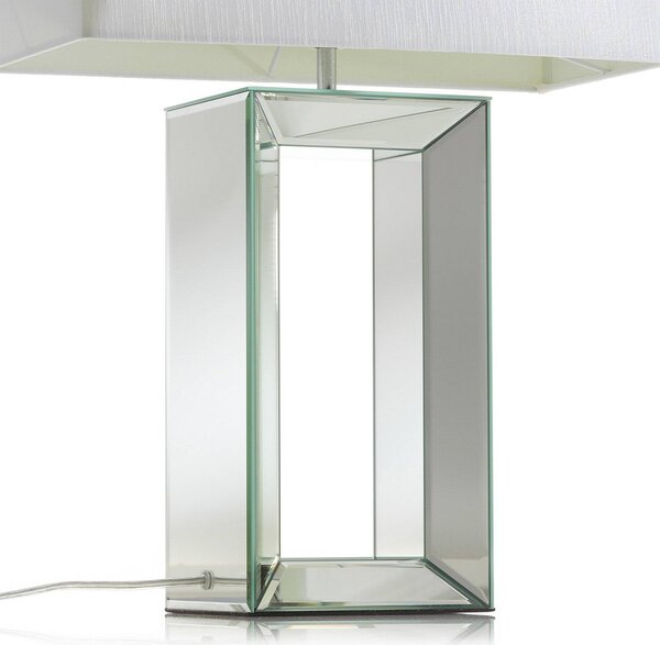 Searchlight Asztali lámpa Reflections 58 cm, Tiszta / átlátszó, Nappali / Étkező, Üveg, Modern