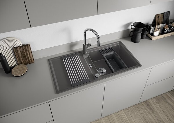 Blanco Adira XL 6 S, szilgránit mosogató 1000x500x200 mm, 1 kamrás, tartufo, BLA-527623