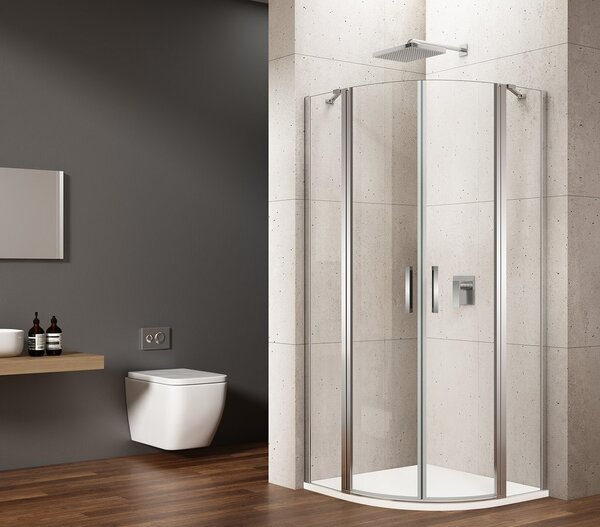 Gelco Gelco, LORO négyzet alakú zuhanyparaván 900x900mm, átlátszó üveg, jobb, GN5590