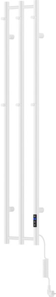 Mexen Pino, elektromos melegítő törülközőtartóval 1405x242 mm, 200 W, fehér, W301-1405-242-00-20