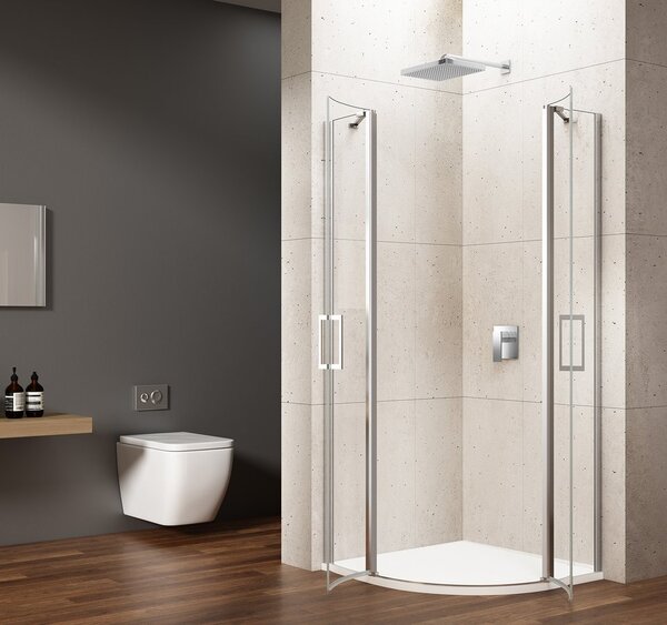 Gelco Gelco, LORO négyzet alakú zuhanyparaván 900x900mm, átlátszó üveg, jobb, GN5590