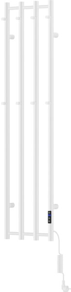 Mexen Pino, elektromos fűtőelem törülközőtartóval 1405x347 mm, 250 W, fehér, W301-1405-347-00-20