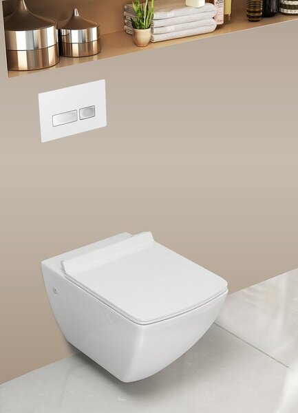 Isvea Isvea, SOLUZIONE WC-ülőke, Soft Close, fehér (Purity), 40S30700I