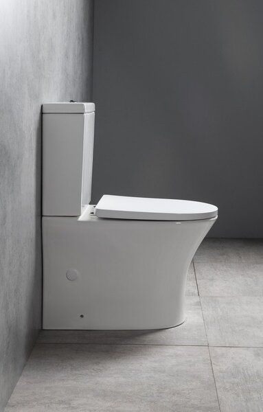 Bruckner Bruckner, DARIO RIMLESS WC kombi csésze tartállyal, alsó/hátsó hulladék, fehér, 201.437.4