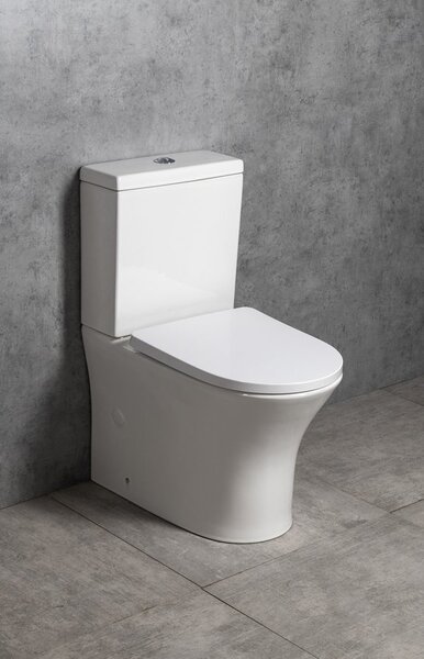 Bruckner Bruckner, DARIO RIMLESS WC kombi csésze tartállyal, alsó/hátsó hulladék, fehér, 201.437.4