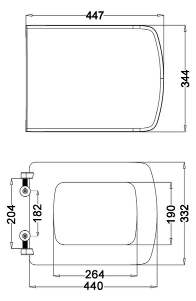 Isvea Isvea, SOLUZIONE WC-ülőke, Soft Close, fehér (Purity), 40S30700I