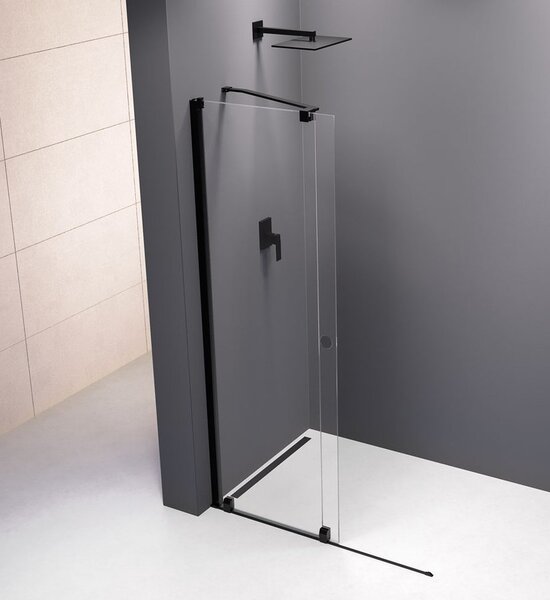 Polysan Polysan, MODULÁRIS ZUHANYVÁV 1000 mm-es csúszdákkal, fekete, MS5-100B