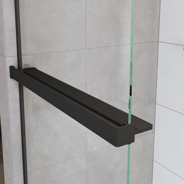 Mereo Mereo, Polc WI-hez, hossz 120 cm, fekete ALU, MER-CK10620PB