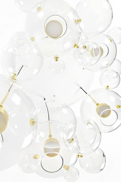 MOOSEE Capri Disc 5 LED Üvegbúrás Függőlámpa Arany