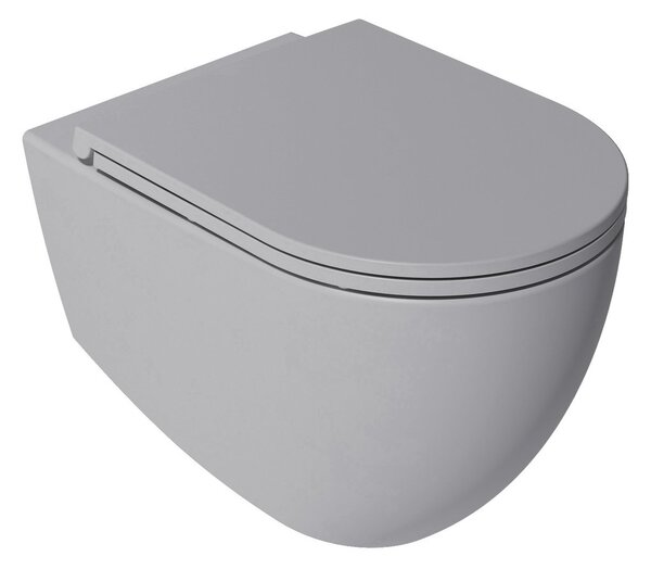 Isvea Isvea, INFINITY WC-ülés SLIM, Easy Take, Soft Close, kőszürke, 40KF0547I-S