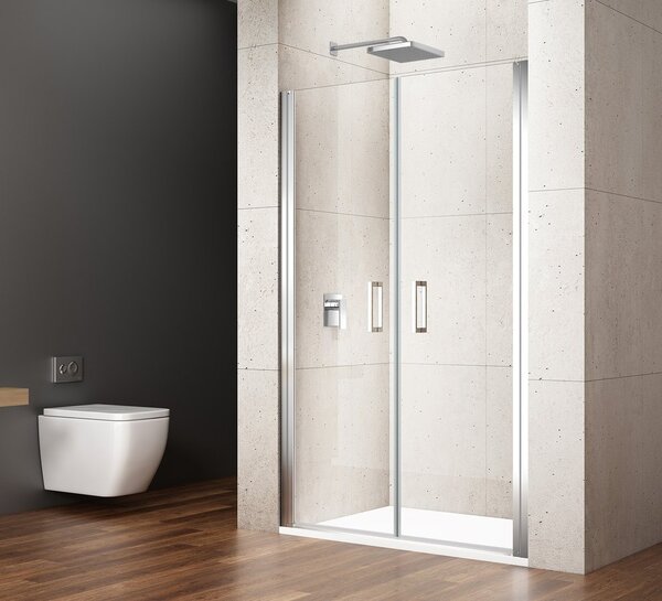 Gelco Gelco, LORO kétszárnyú zuhanyajtó 800mm, átlátszó üveg, GN4380