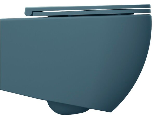 Isvea Isvea, INFINITY fali WC-csésze, perem nélküli, 36,5x53cm, matt petrolzöld, 10NF02005-2P