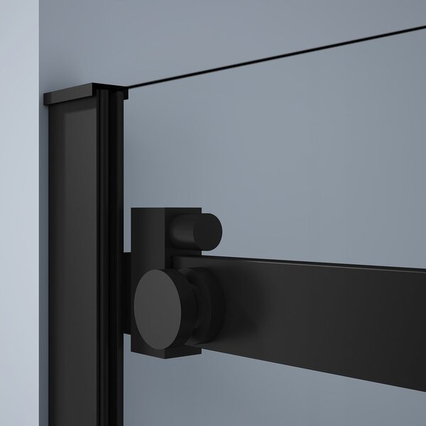 Gelco Gelco, DRAGON BLACK négyzet alakú zuhanyparaván 800x800mm, sarokbemenet, GD4280B-01