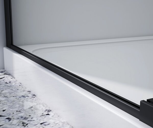 Gelco Gelco, DRAGON BLACK négyzet alakú zuhanyparaván 800x800mm, sarokbemenet, GD4280B-01