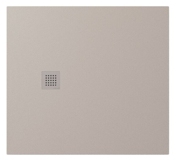 Polysan Öntött márványból készült Polysan, TRENECA zuhanytálca 110x100cm állítási lehetőséggel, matt bézs, 84312.81