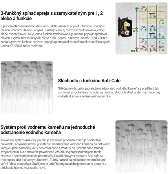 Deante Silia, rejtett zuhanygarnitúra, fehér matt, DEA-BXYYAQSM