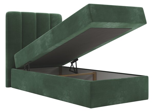 MAGIC MINI kárpitozott boxspring ágy 90x200 - zöld