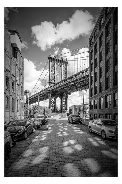 Plakát Melanie Viola - NEW YORK CITY Manhattan Bridge, (40 x 60 cm)