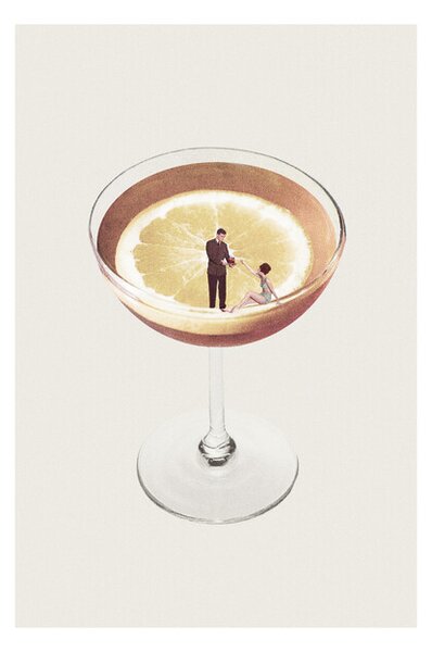 Művészeti nyomat Maarten Léon - My drink needs a drink, (40 x 60 cm)