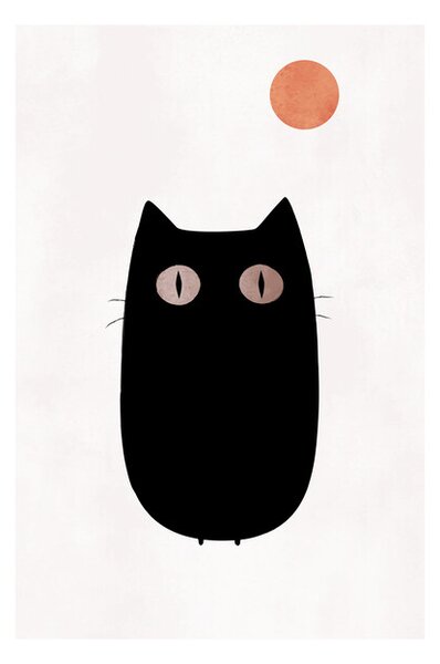 Plakát Kubistika - The cat, (40 x 60 cm)