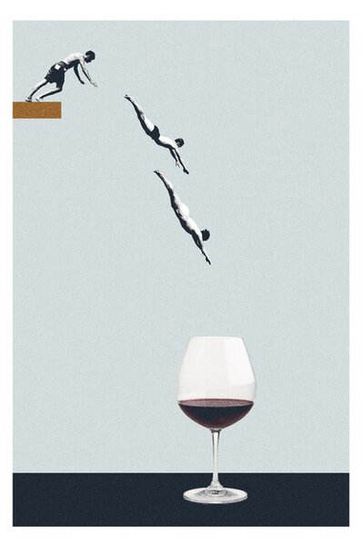 Plakát Maarten Léon - Your friends in a glass