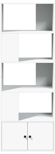 VidaXL Fehér Fa Könyvespolc - 70x36x189 cm