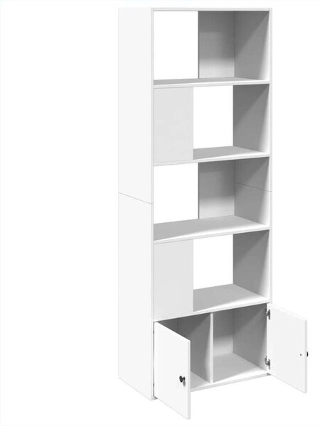 VidaXL Fehér Fa Könyvespolc - 70x36x189 cm
