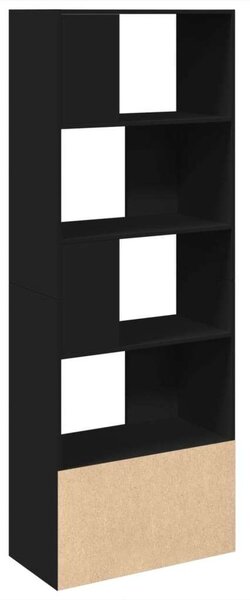 VidaXL Fekete Fa Könyvespolc - 70x36x189 cm