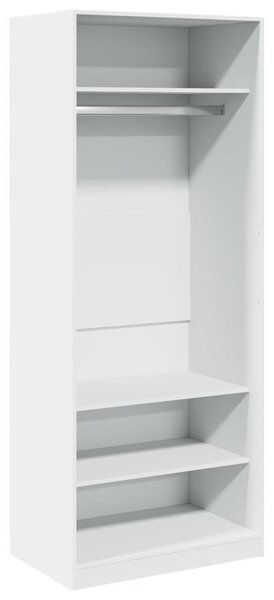 VidaXL fehér szerelt fa ruhásszekrény 80 x 50 x 200 cm