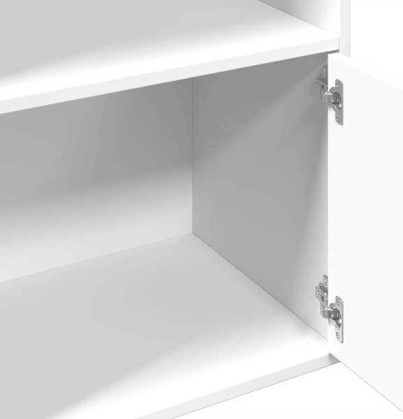 VidaXL Fehér Fa Könyvespolc - 100x36x189 cm