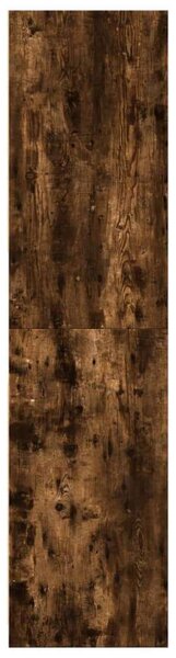 VidaXL Fa Ruhaszekrény - Füstös Tölgy - 80x50x200 cm