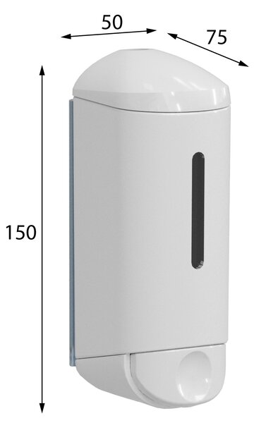 MARPLAST MARPLAST, SHOWER SMALL folyékony szappanadagoló 170ml, fehér, A94501