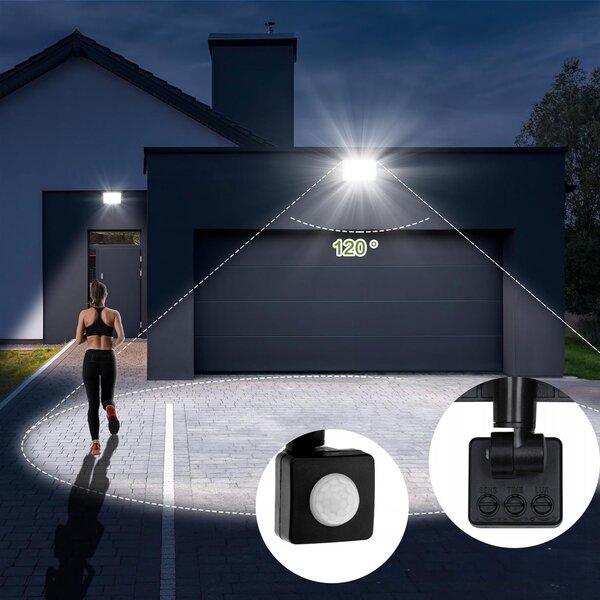 Toolight Szerszámlámpa, LED panel 17x12,5 cm, 50W, 4000K, 4500lm, RSL008-50NS, OSW-10214