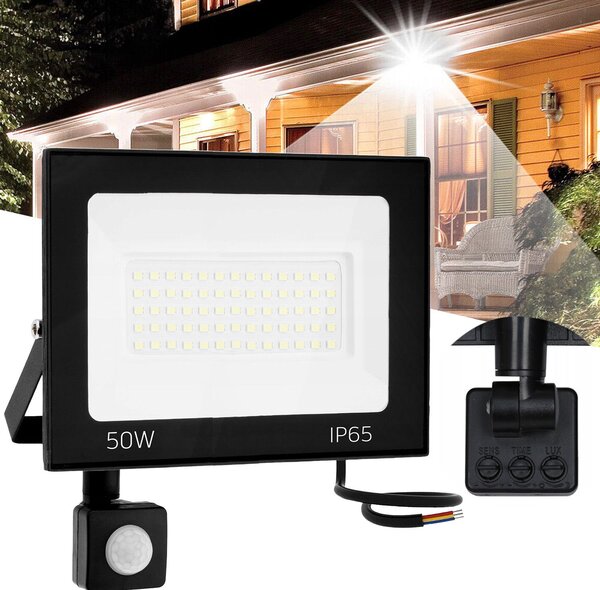 Toolight Szerszámlámpa, LED panel 17x12,5 cm, 50W, 4000K, 4500lm, RSL008-50NS, OSW-10214