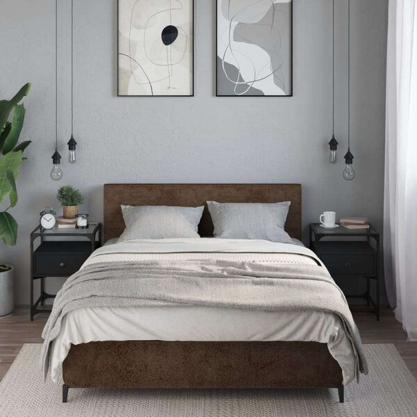 VidaXL Éjjeliszekrény Szett - 2 db Fekete - 40x40x55 cm