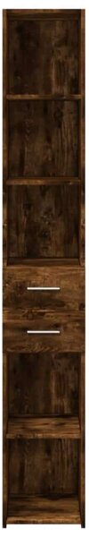 VidaXL füstös tölgy színű szerelt fa magasszekrény 30 x 42,5 x 185 cm