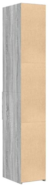 VidaXL szürke sonoma színű szerelt fa magasszekrény 30 x 42,5 x 185 cm