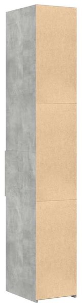 VidaXL betonszürke szerelt fa magasszekrény 30 x 42,5 x 185 cm