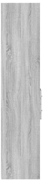 VidaXL szürke sonoma színű szerelt fa magasszekrény 30 x 42,5 x 185 cm