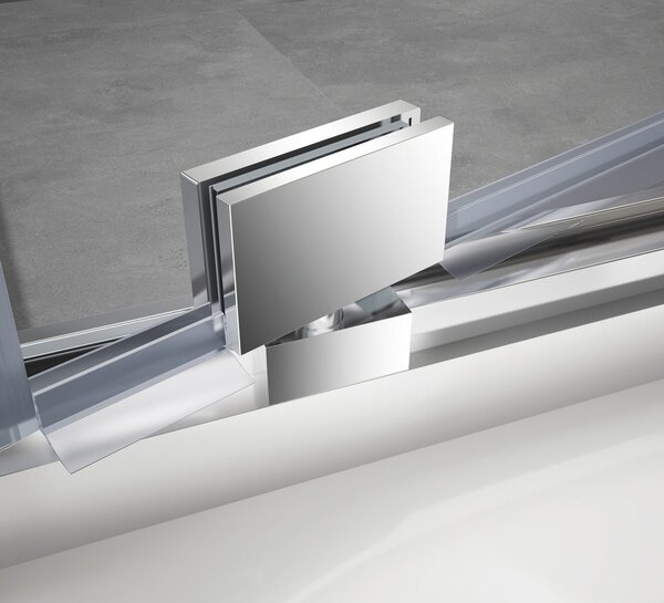 Gelco Gelco, SIGMA SIMPLY négyzet alakú zuhanyparaván forgóajtó 800x800mm L / R változat, átlátszó üveg, GS1279GS3180