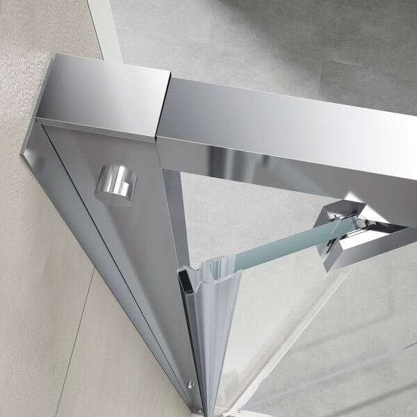 Gelco Gelco, SIGMA SIMPLY négyzet alakú zuhanyparaván forgóajtó 800x800mm L / R változat, átlátszó üveg, GS1279GS3180